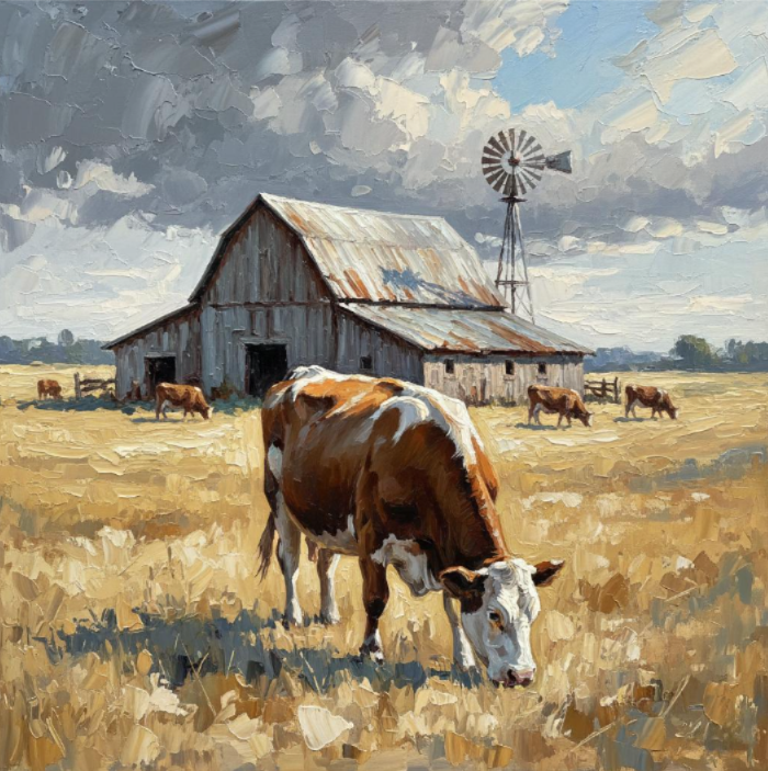 Original Acrylic Painting "Storm Watch" 33x33"
