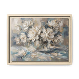 Coastal Peonies framed natural