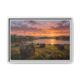 Golden Harvest Horizon framed white