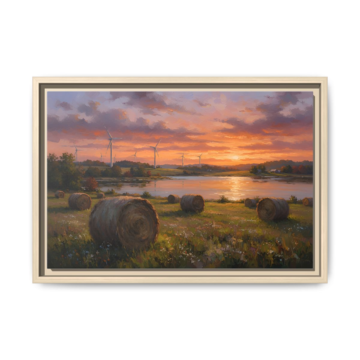 Golden Harvest Horizon framed natural