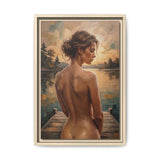 Golden Stillness framed natural