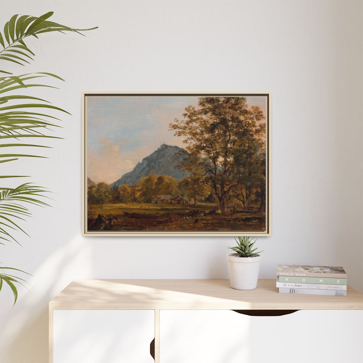 bavarian - Natural Wood Frame in Room