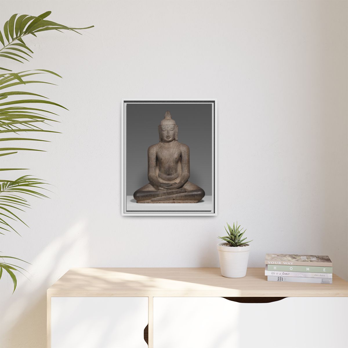 buddha - White Frame in Room