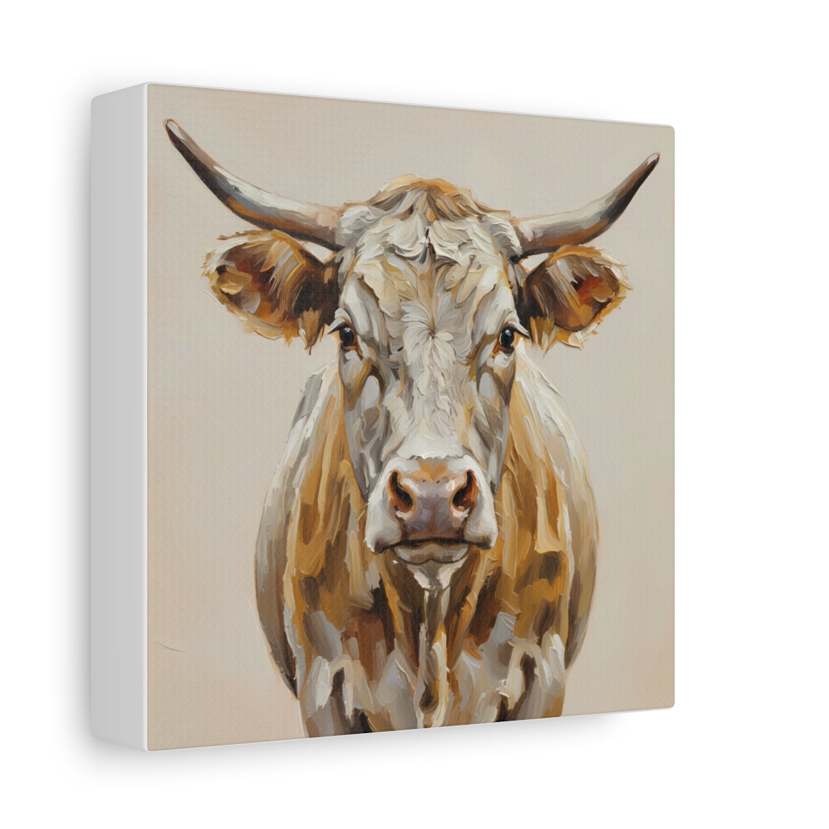Fine Art Print of "Orange Cow" Wall Art Rustic Farmhouse Painting