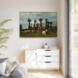 pasture - Natural Wood Frame in Room