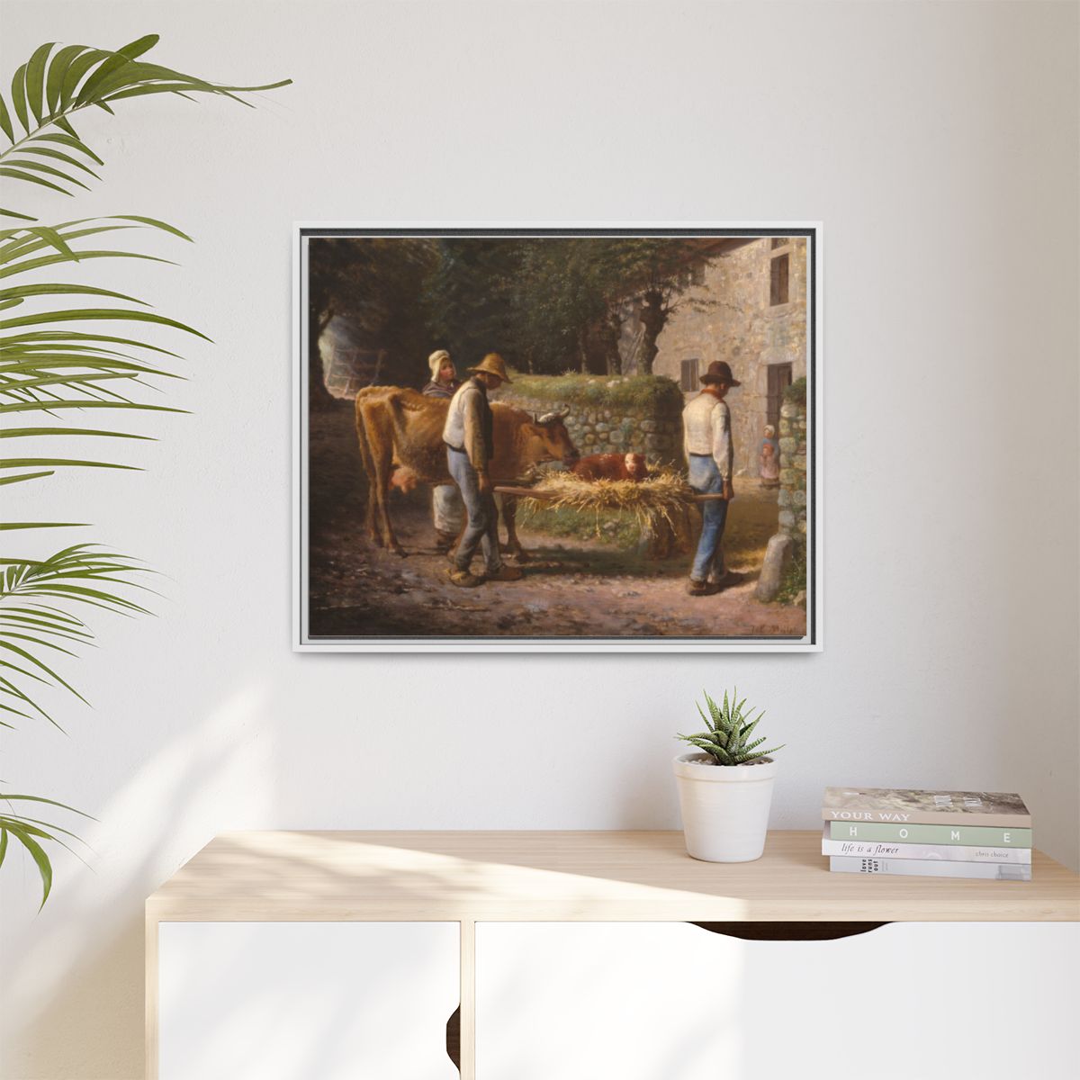 peasants - White Frame in Room