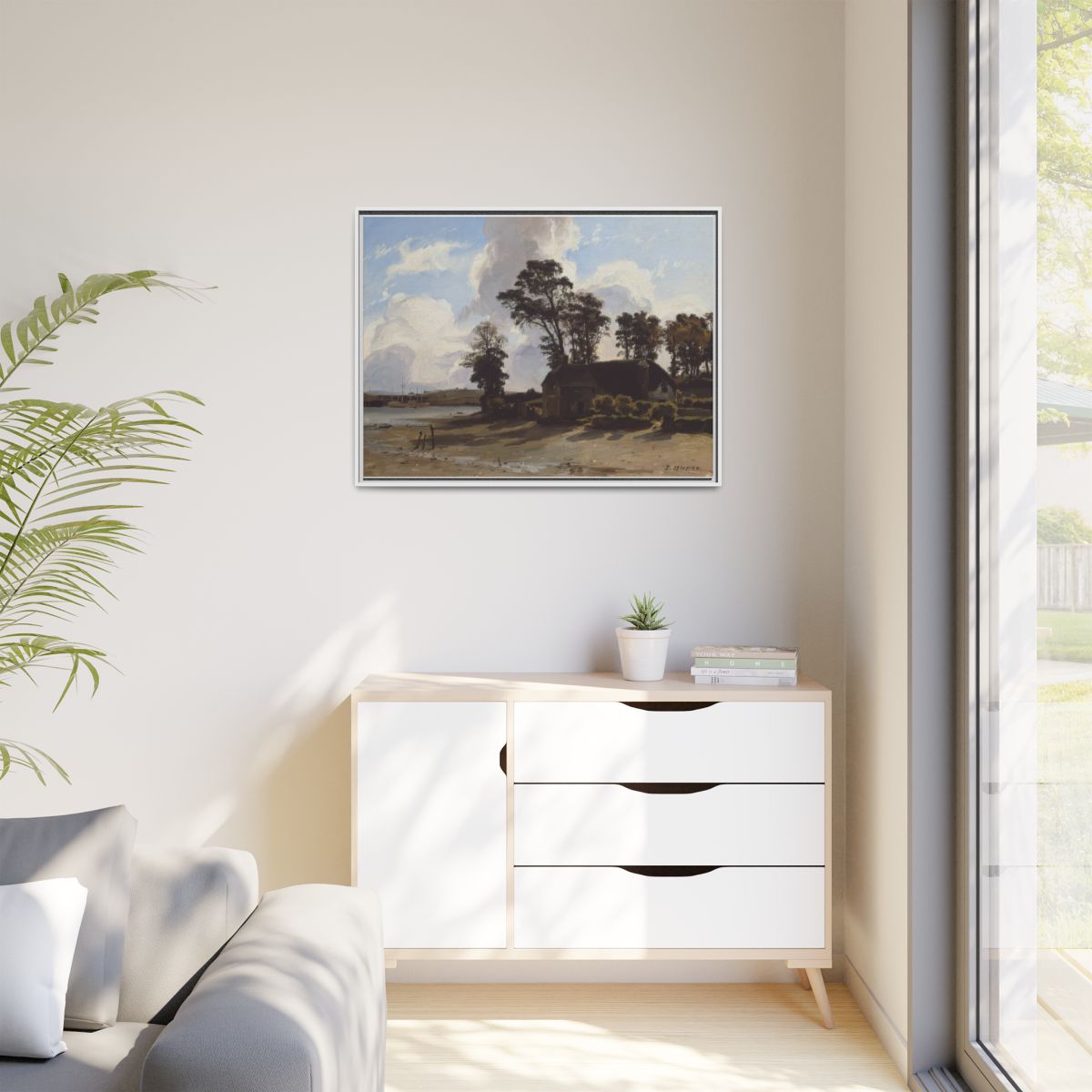 estuary - White Frame in Room