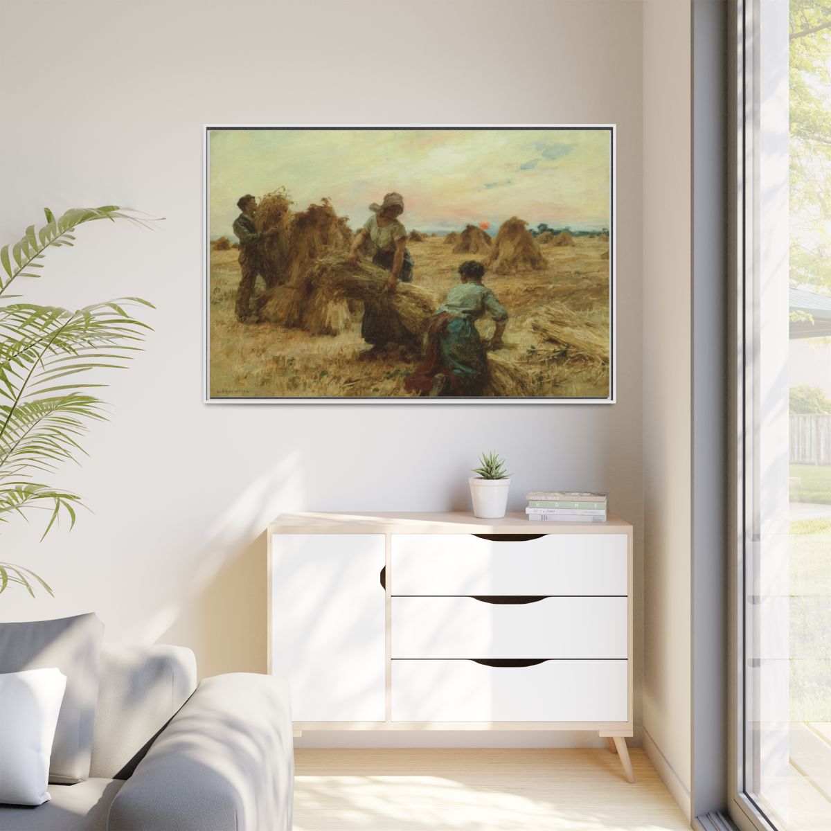 harvesters - White Frame in Room