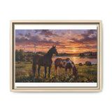 Pasture at Dusk framed natural