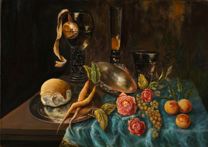 Fine Art Print "Country Harvest & Roses" A Fine Art Print for the Heart of the Home